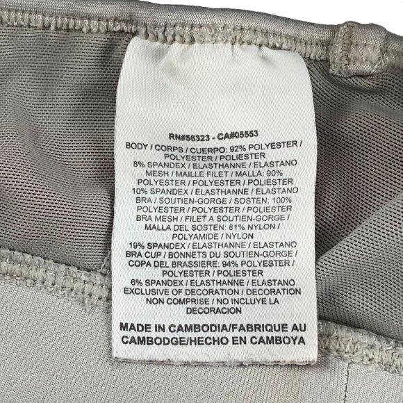 Nike Dri-Fit Racerback Sports Bra Gray with Pink Trim Size M - Picture 8 of 9